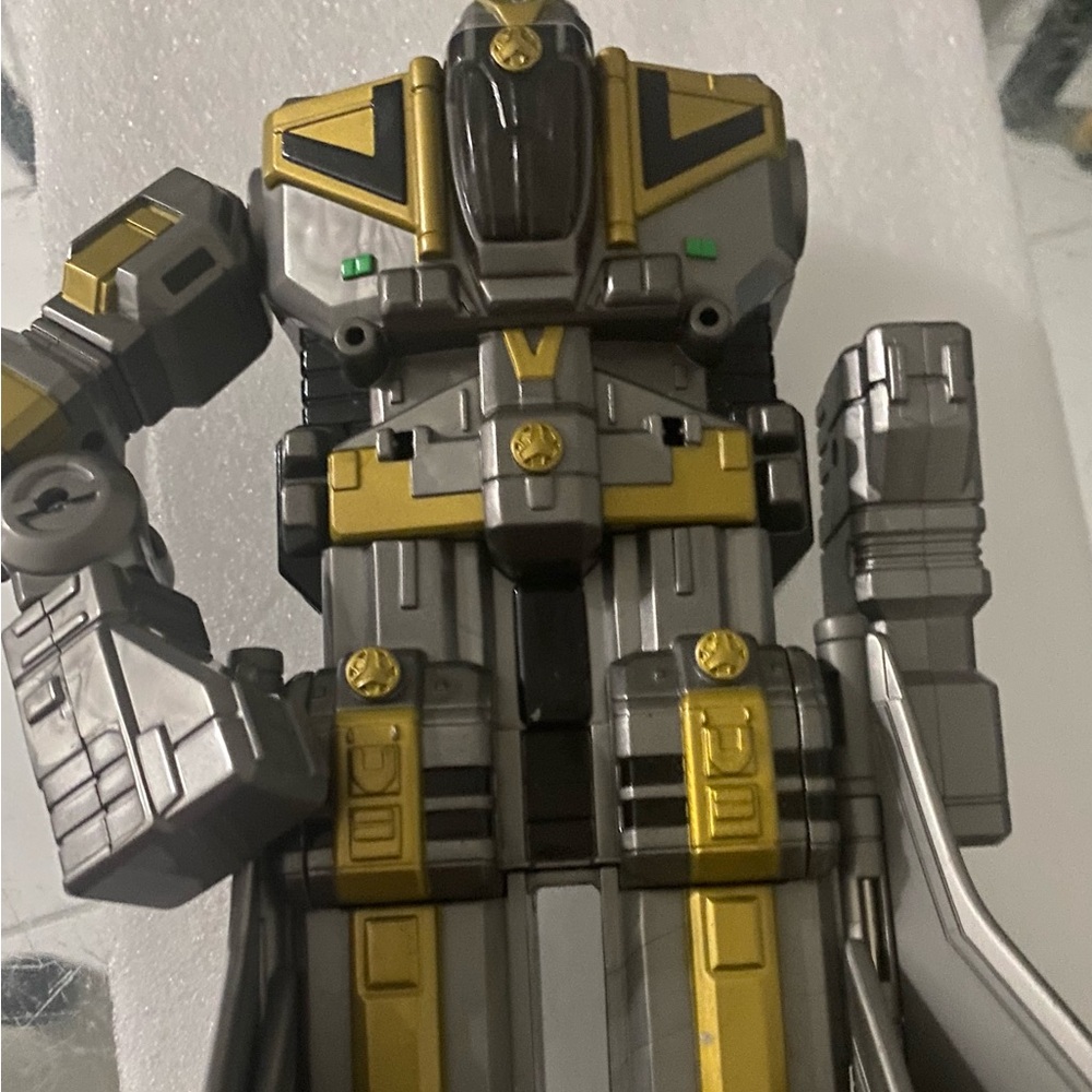 Silver and Gold Robot Action power ranger rare